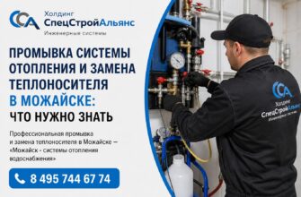 Промывка системы отопления и замена теплоносителя в Можайске