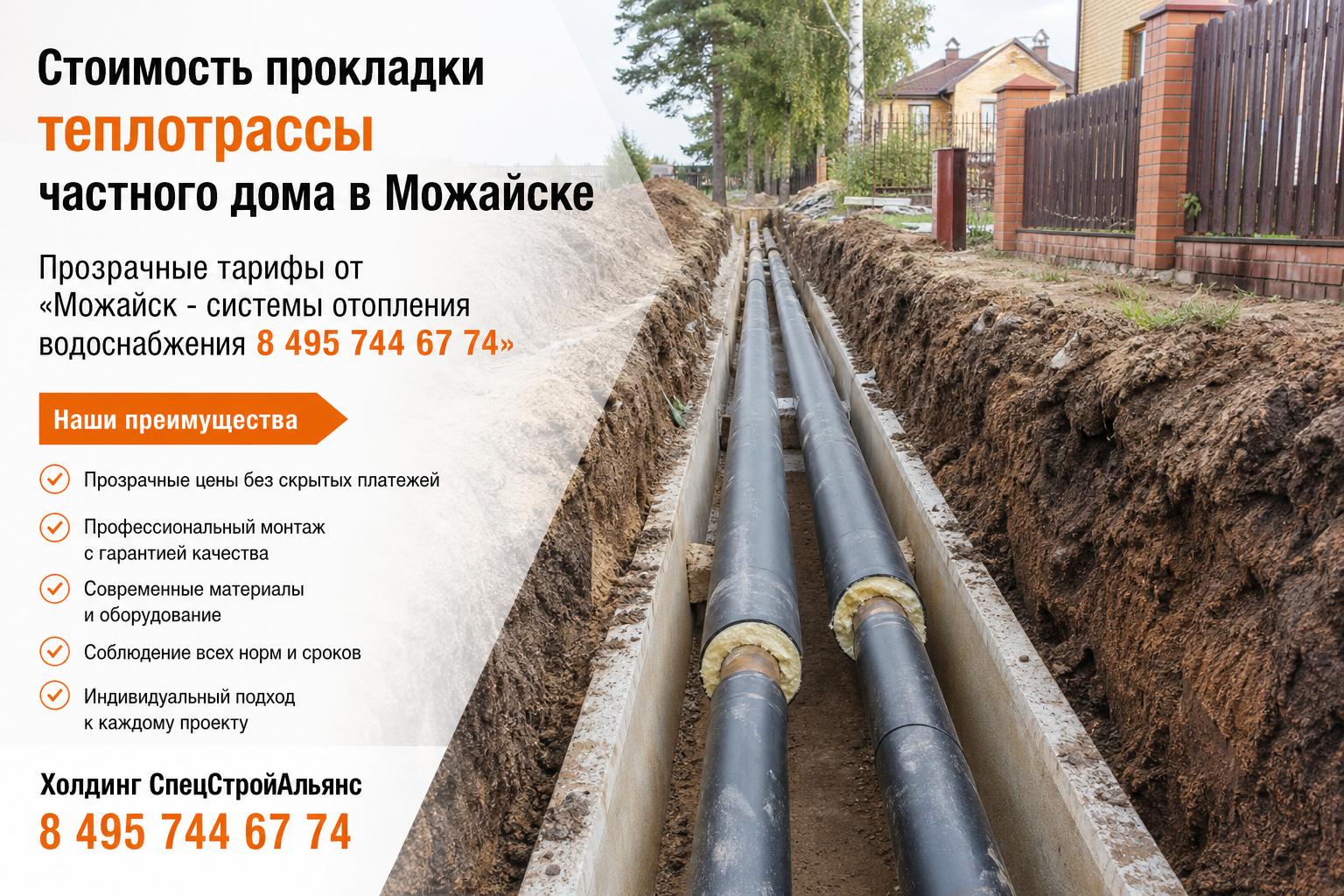 Сколько стоит прокладка теплотрассы в частном доме в Можайске — прозрачные тарифы от «Можайск - системы отопления водоснабжения 8 495 744 67 74» Сколько стоит прокладка теплотрассы в частном доме в Можайске — прозрачные тарифы от «Можайск - системы отопления водоснабжения 8 495 744 67 74»