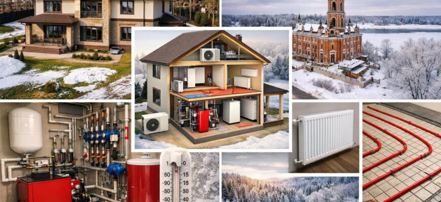 Отопление дома 300 кв. м в Можайске