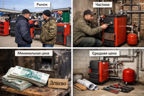 Можайск: стоимость работ по замене твердотопливного котла