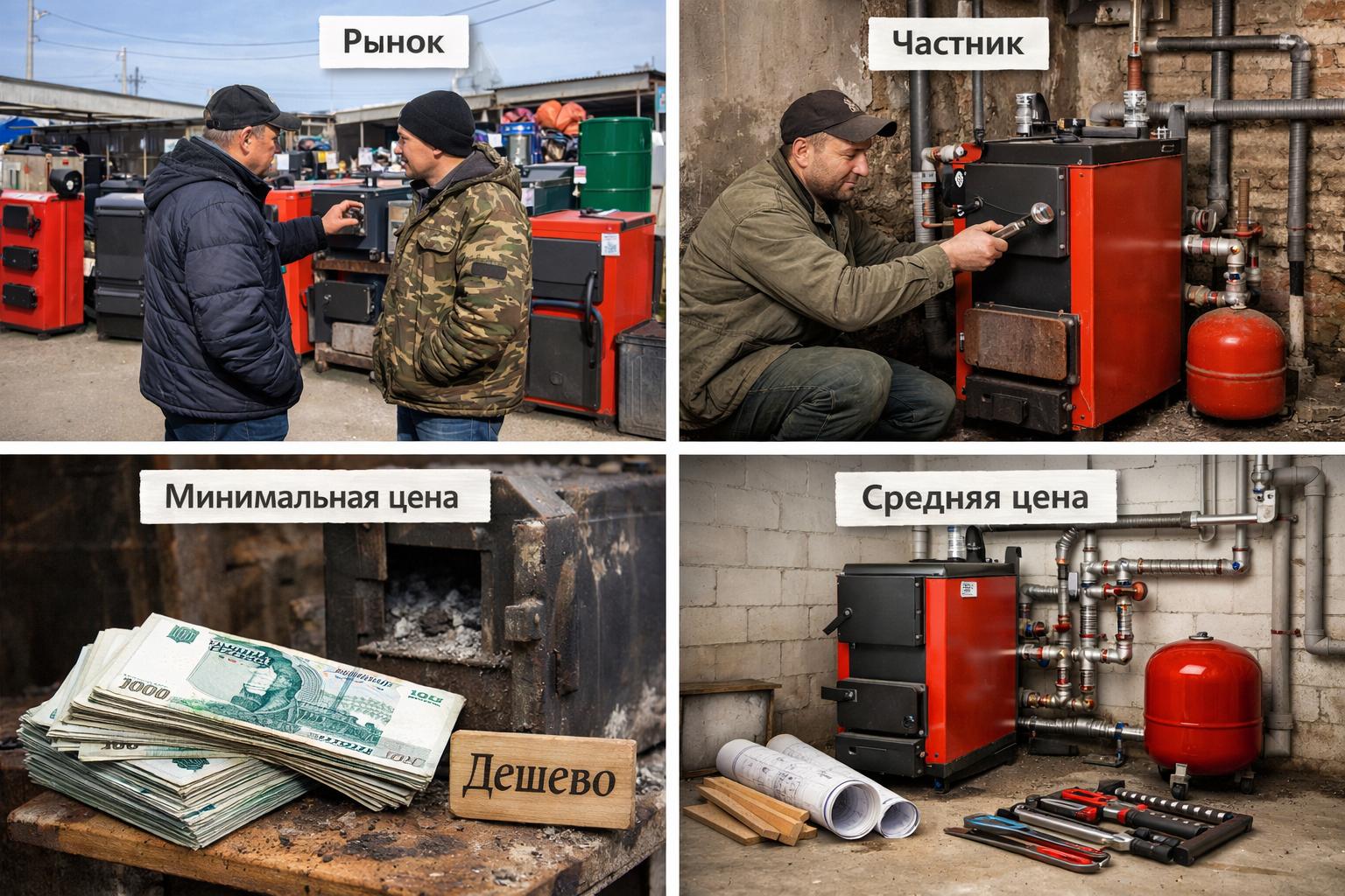 Рынок и средние цены на замену твердотопливного котла в Можайске