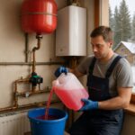 Замена теплоносителя в системе отопления дачи в Наро‑Фоминске