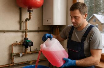 Замена теплоносителя в системе отопления дачи в Наро‑Фоминске