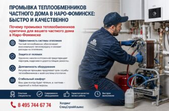 Промывка теплообменников частного дома в Наро‑Фоминске