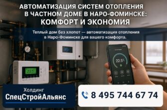 Автоматизация систем отопления в частном доме в Наро‑Фоминске