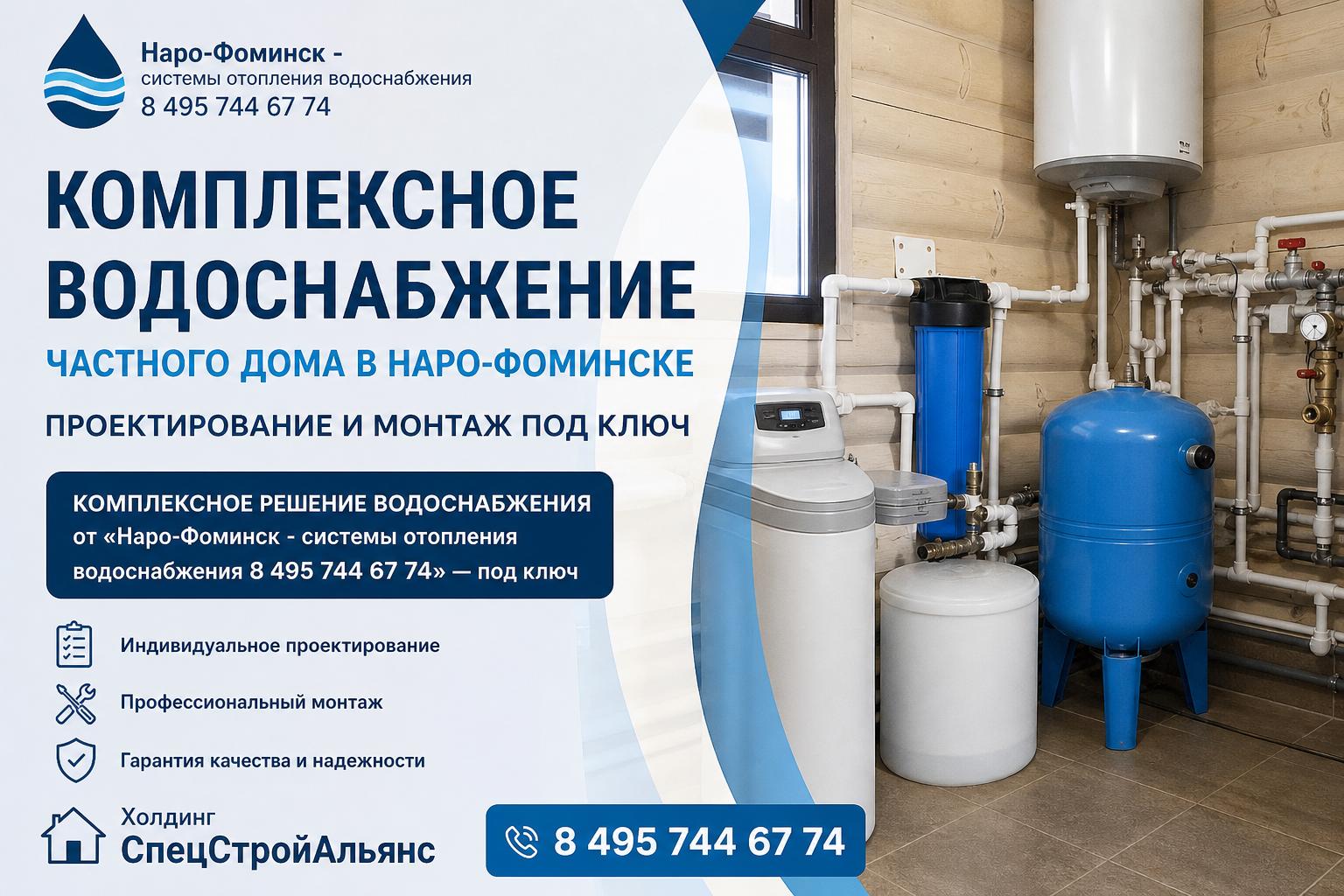 Комплексное решение водоснабжения от «Наро‑Фоминск - системы отопления водоснабжения 8 495 744 67 74» — под ключ Комплексное решение водоснабжения от «Наро‑Фоминск - системы отопления водоснабжения 8 495 744 67 74» — под ключ