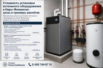 Стоимость установки котельного оборудования в Наро‑Фоминске