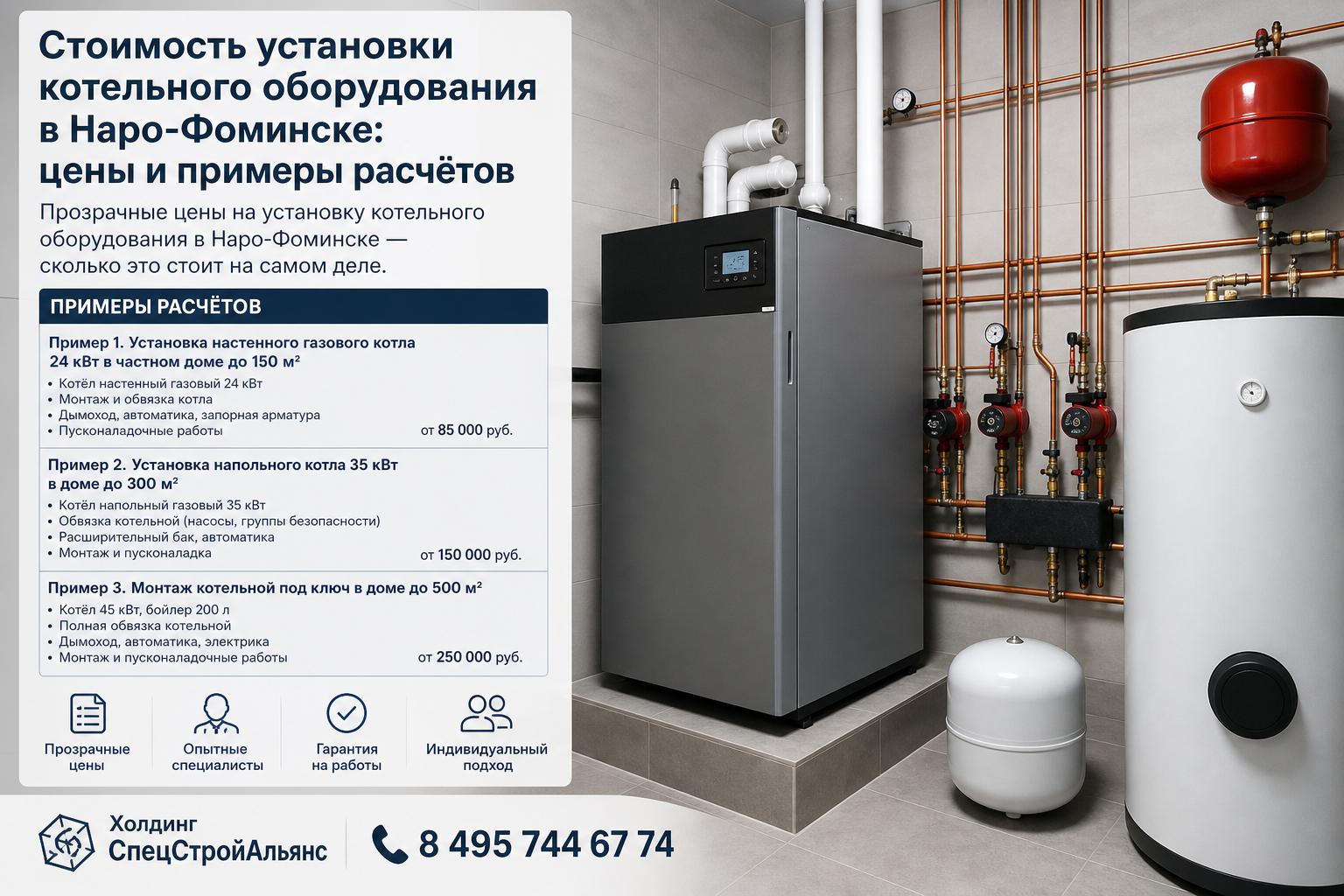 Прозрачные цены на установку котельного оборудования в Наро‑Фоминске — сколько это стоит на самом деле Прозрачные цены на установку котельного оборудования в Наро‑Фоминске — сколько это стоит на самом деле