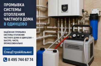 Промывка системы отопления частного дома в Одинцово