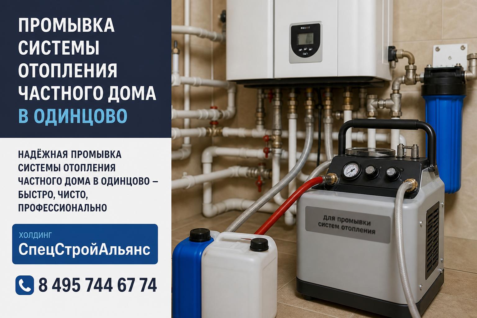 Надёжная промывка системы отопления частного дома в Одинцово — быстро, чисто, профессионально