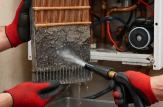 Промывка теплообменника котла в Одинцово