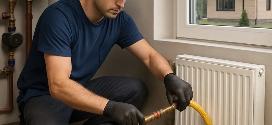 Промывка системы отопления коттеджа в Одинцово