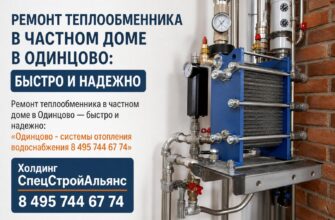 Ремонт теплообменника в частном доме в Одинцово