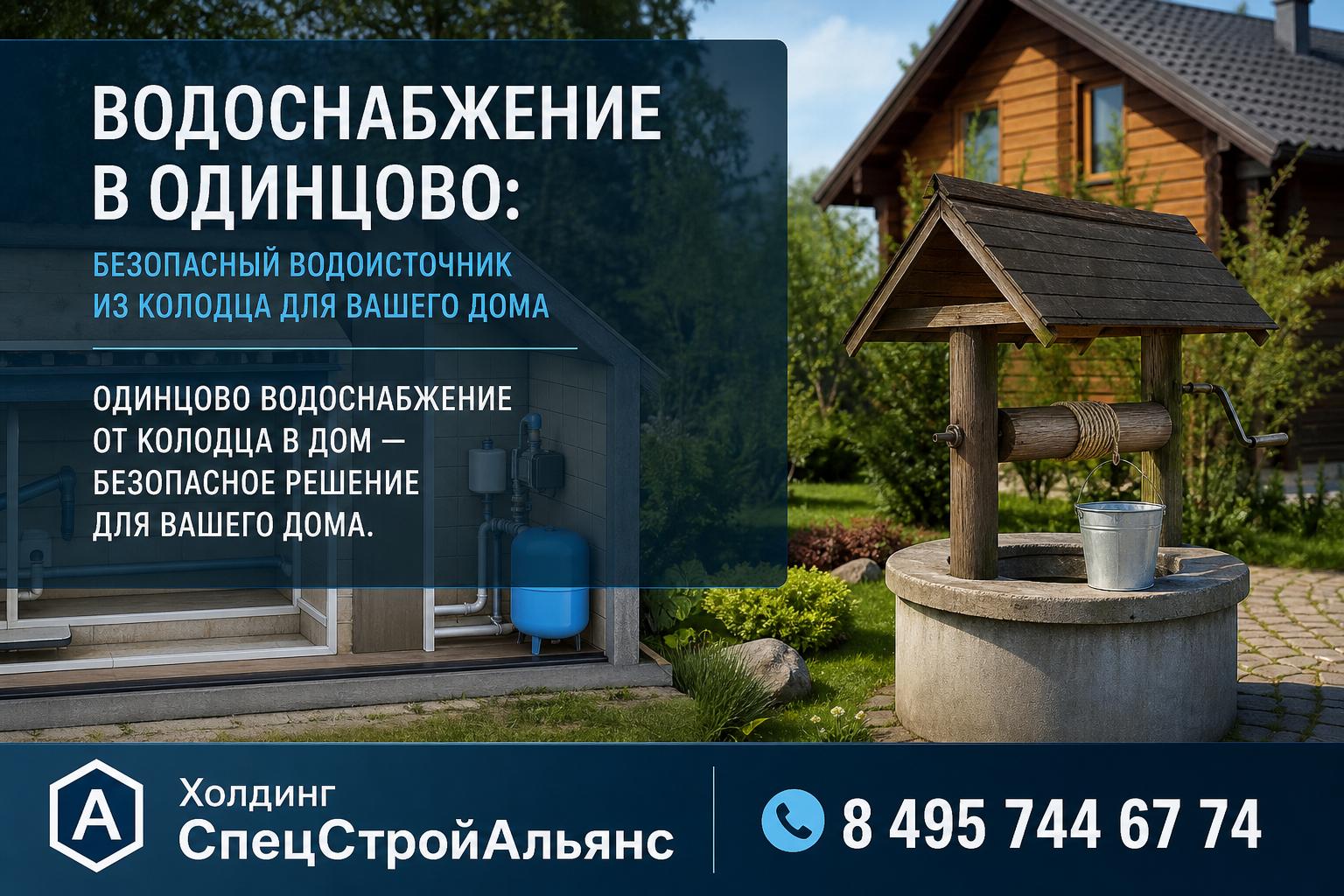 Одинцово водоснабжение от колодца в дом — безопасное решение для вашего дома
