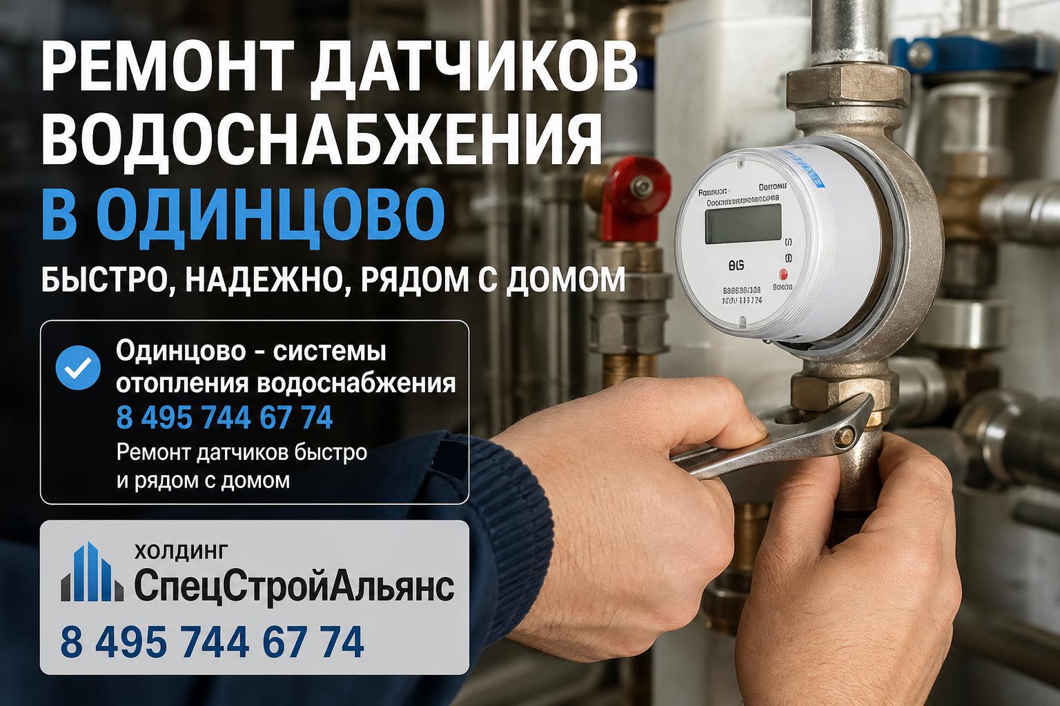 Одинцово - системы отопления водоснабжения 8 495 744 67 74: ремонт датчиков быстро и рядом с домом