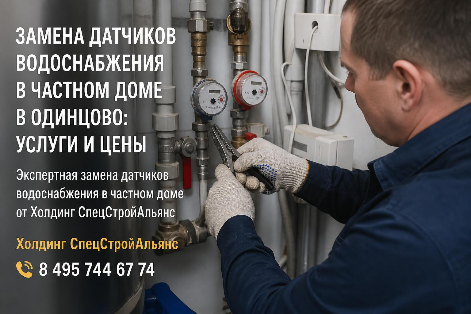 Экспертная замена датчиков водоснабжения в частном доме от