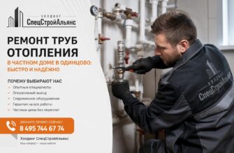 Ремонт труб отопления в частном доме в Одинцово