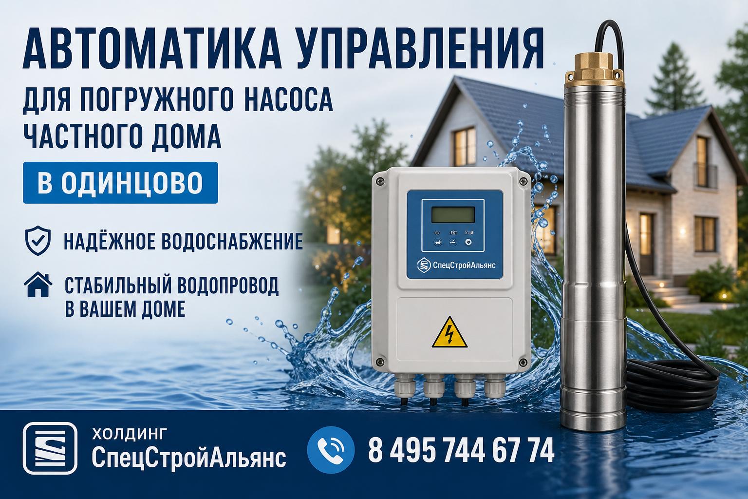 Надёжная автоматика для погружного насоса в Одинцово — стабильный водопровод в вашем доме