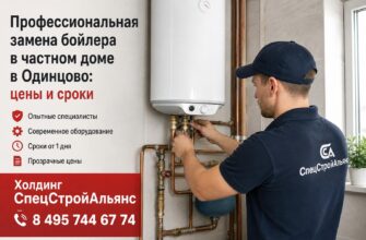 Замена бойлера водоснабжения частного дома в Одинцово