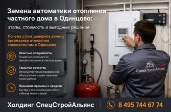 Замена автоматики отопления частного дома в Одинцово