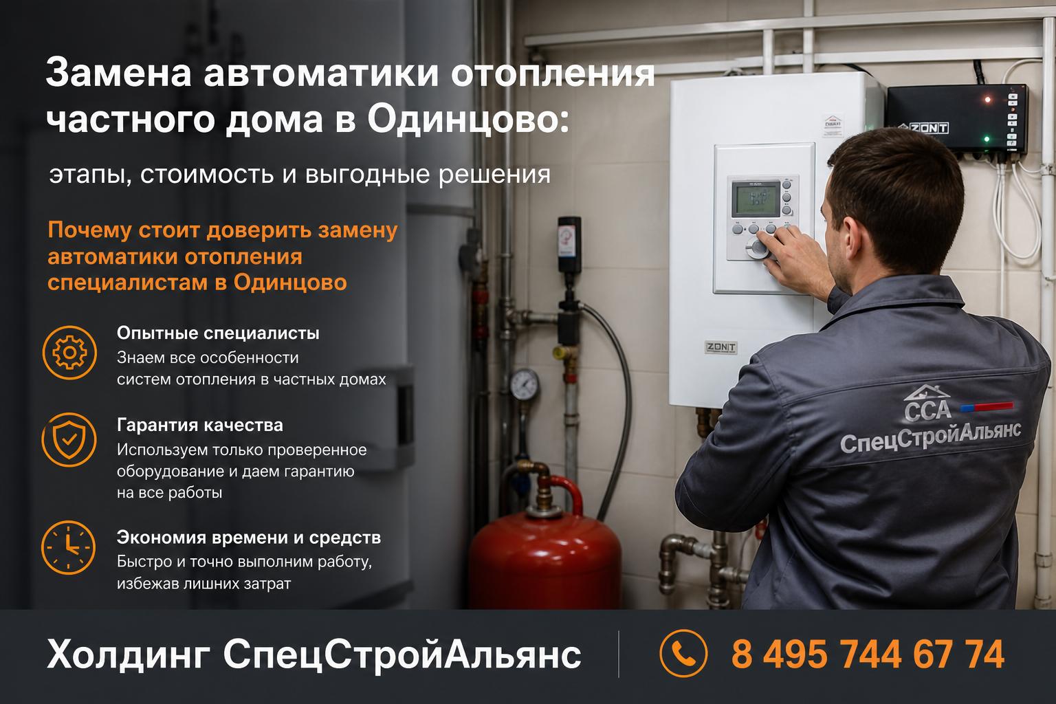 Почему стоит доверить замену автоматики отопления специалистам в Одинцово