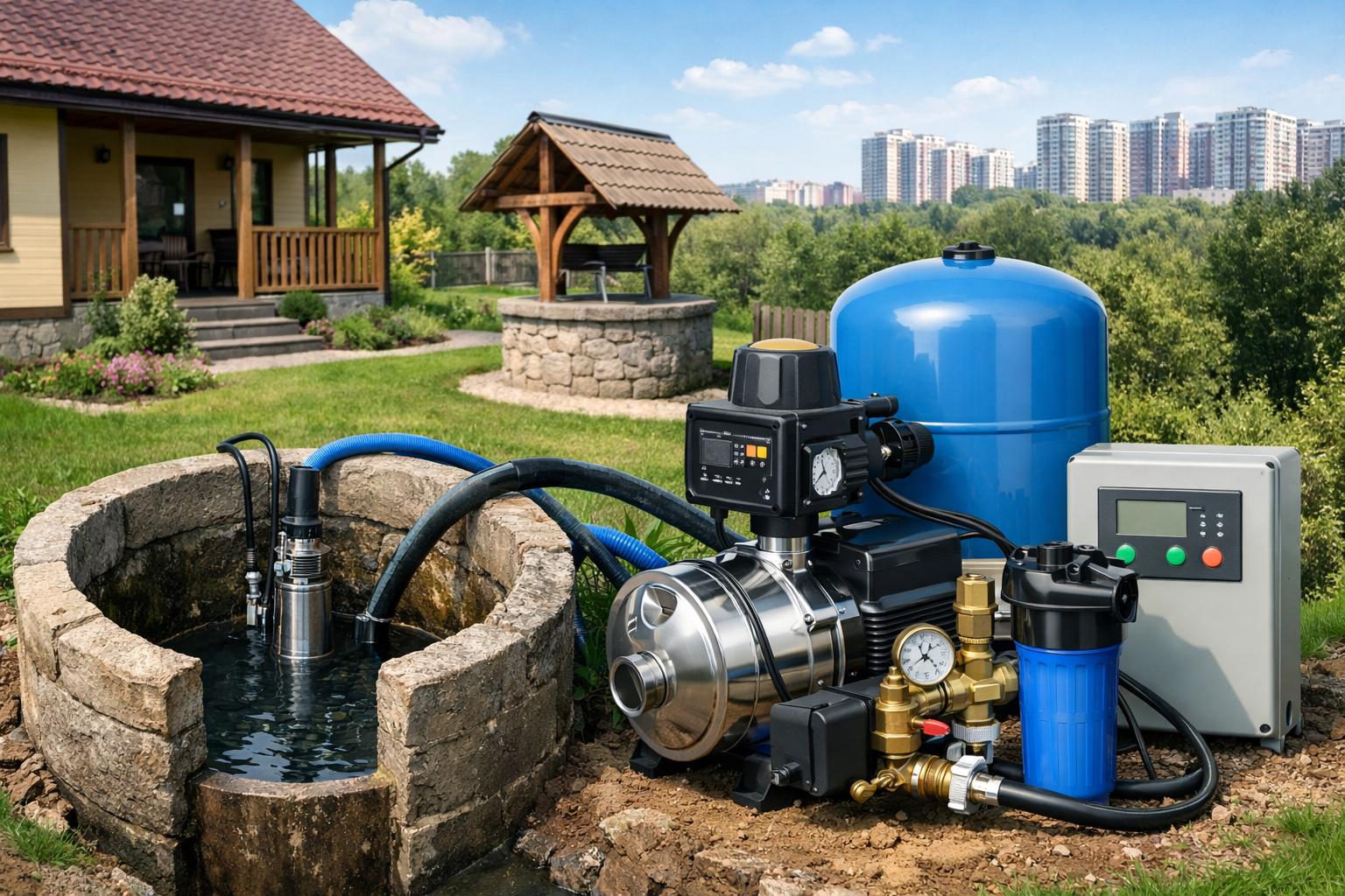 Преимущества водоснабжения дома из колодца в Одинцово — надежно, автономно, экономично