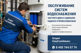 Обслуживание систем водоснабжения частного дома в Одинцово