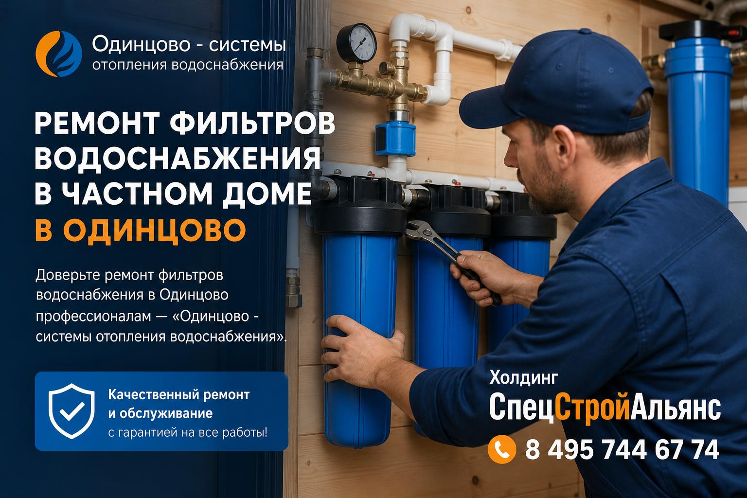 Доверьте ремонт фильтров водоснабжения в Одинцово профессионалам — «Одинцово - системы отопления водоснабжения»