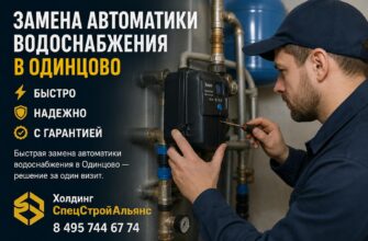 Замена автоматики водоснабжения в Одинцово
