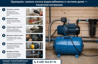 Одинцово: замена насоса водоснабжения в частном доме