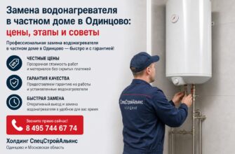 Замена водонагревателя в частном доме в Одинцово