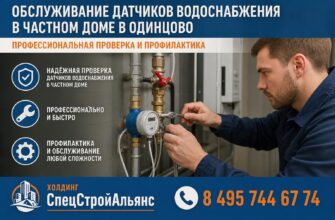 Обслуживание датчиков водоснабжения в частном доме в Одинцово