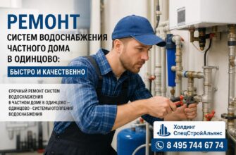 Ремонт систем водоснабжения частного дома в Одинцово