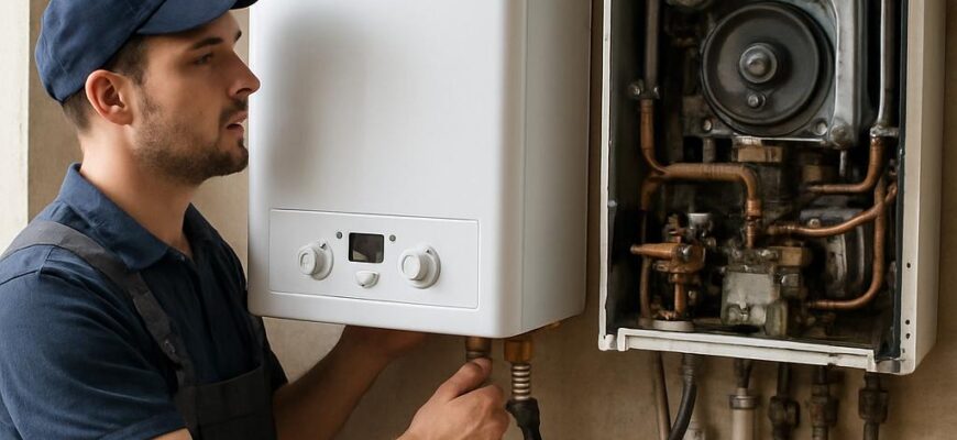 Замена котла отопления в Одинцово