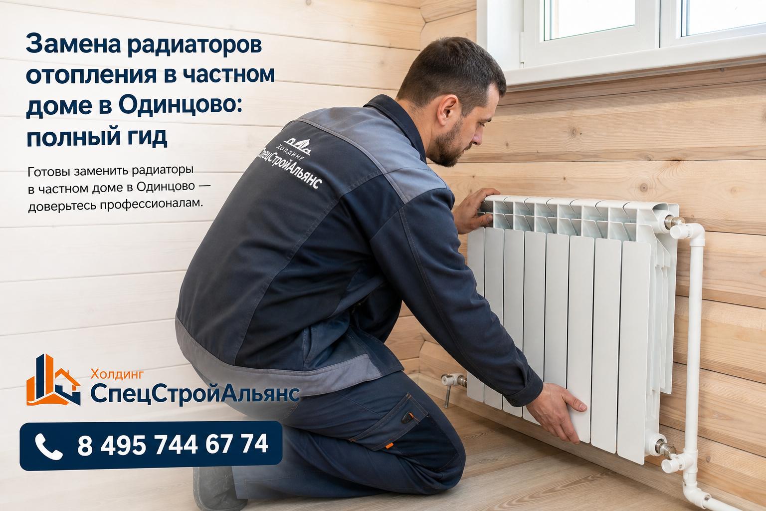 Готовы заменить радиаторы в частном доме в Одинцово — доверьтесь профессионалам