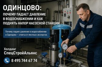 Одинцово: почему падает давление в водоснабжении