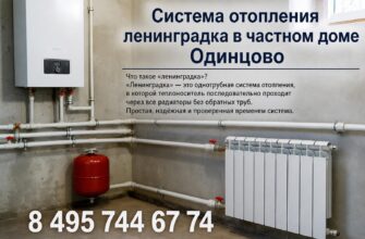 Система отопления ленинградка в частном доме Одинцово