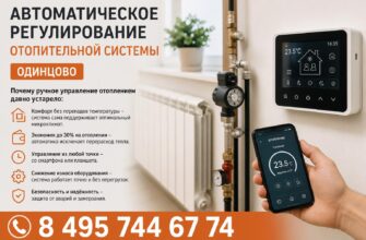 Автоматическое регулирование отопительной системы Одинцово