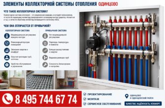 Элементы коллекторной системы отопления Одинцово