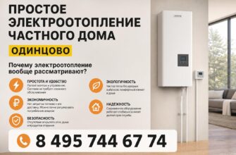 Простое электроотопление частного дома в Одинцово