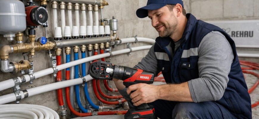 Монтаж труб Rehau в Одинцово