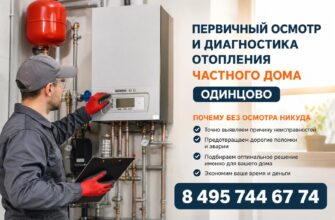 Первичный осмотр и диагностика отопления частного дома в Одинцово