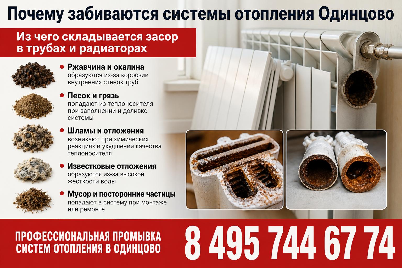 Из чего складывается засор в трубах и радиаторах