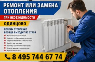 Ремонт или замена отопления в Одинцово