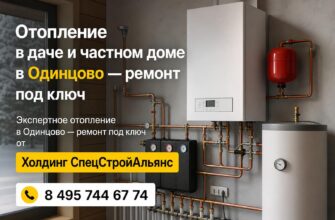 Отопление в даче и частном доме в Одинцово