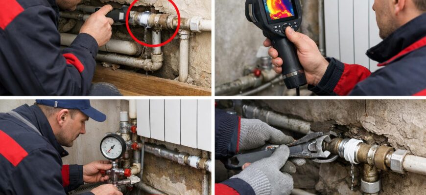 Одинцово Как найти утечку в системе отопления и устранить проблему