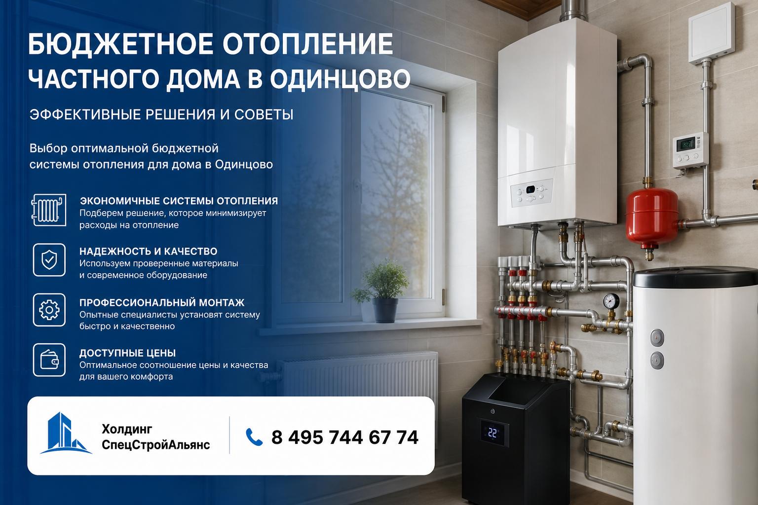Выбор оптимальной бюджетной системы отопления для дома в Одинцово