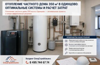 Отопление частного дома 350 м² в Одинцово