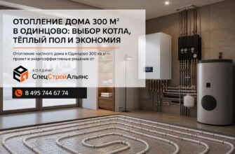 Отопление дома 300 м² в Одинцово