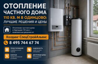 Отопление частного дома 110 кв. м в Одинцово